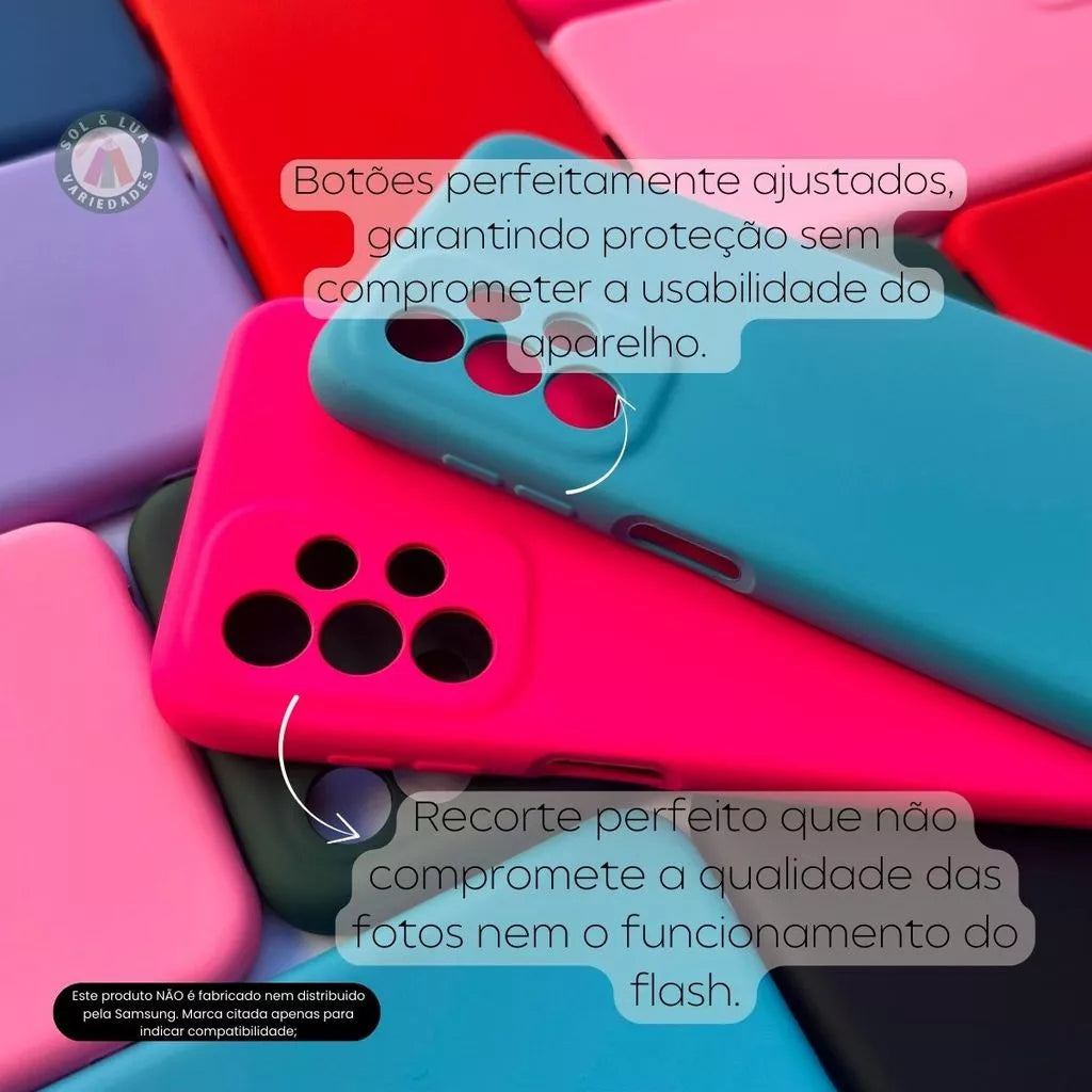 Kit Capa Capinha ROSA compatível com Galaxy A32 4G + Película 3D Cerâmica Privacidade